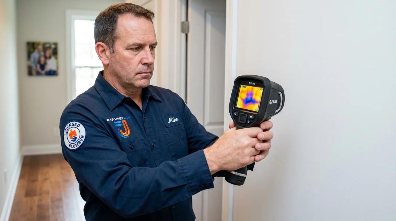 Thermal imaging leak detection by Johns Plumbing LLC in Cambridge Springs